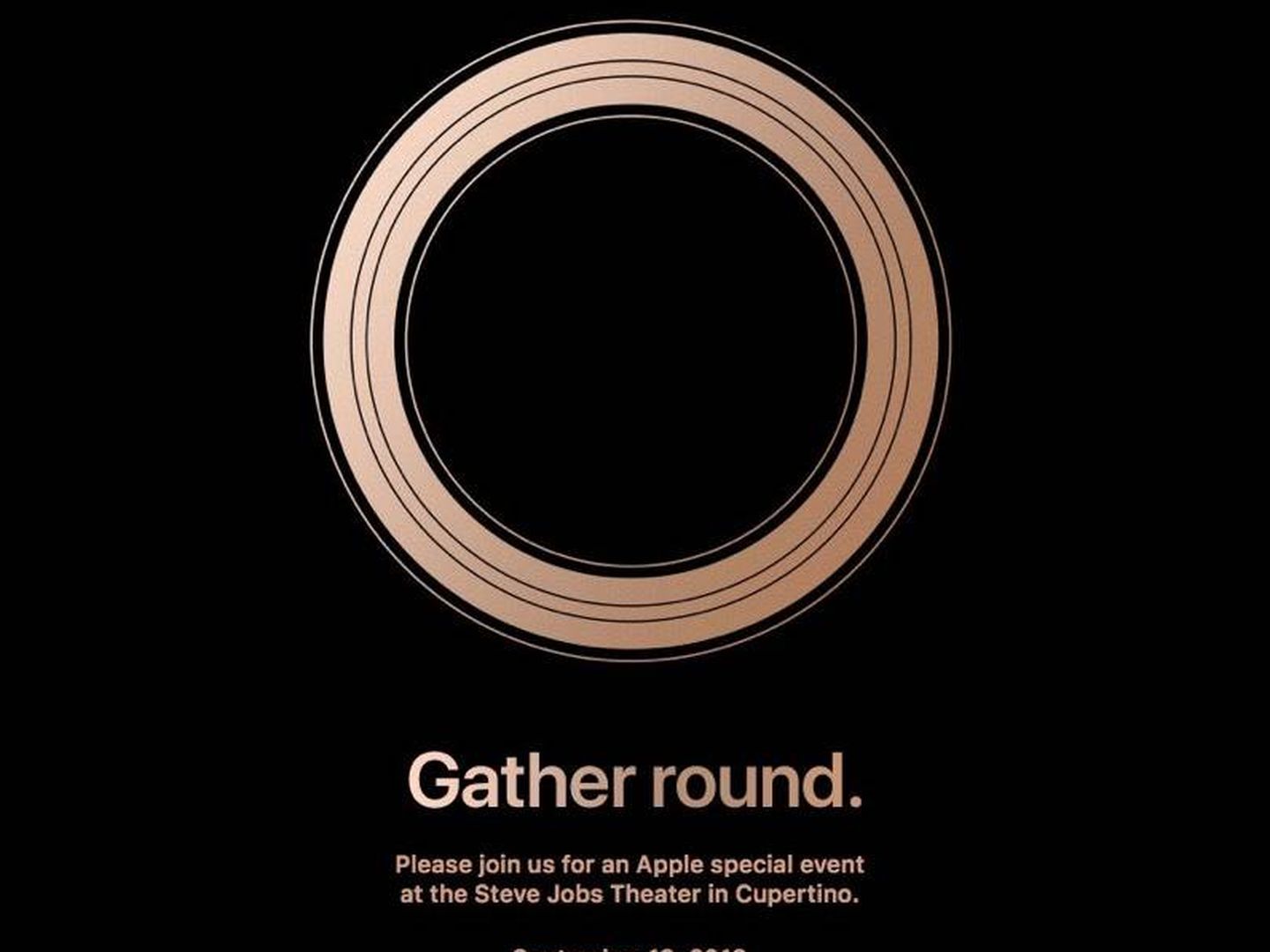 Invitaciones de Apple para el evento del 12 de septiembre. (Apple)