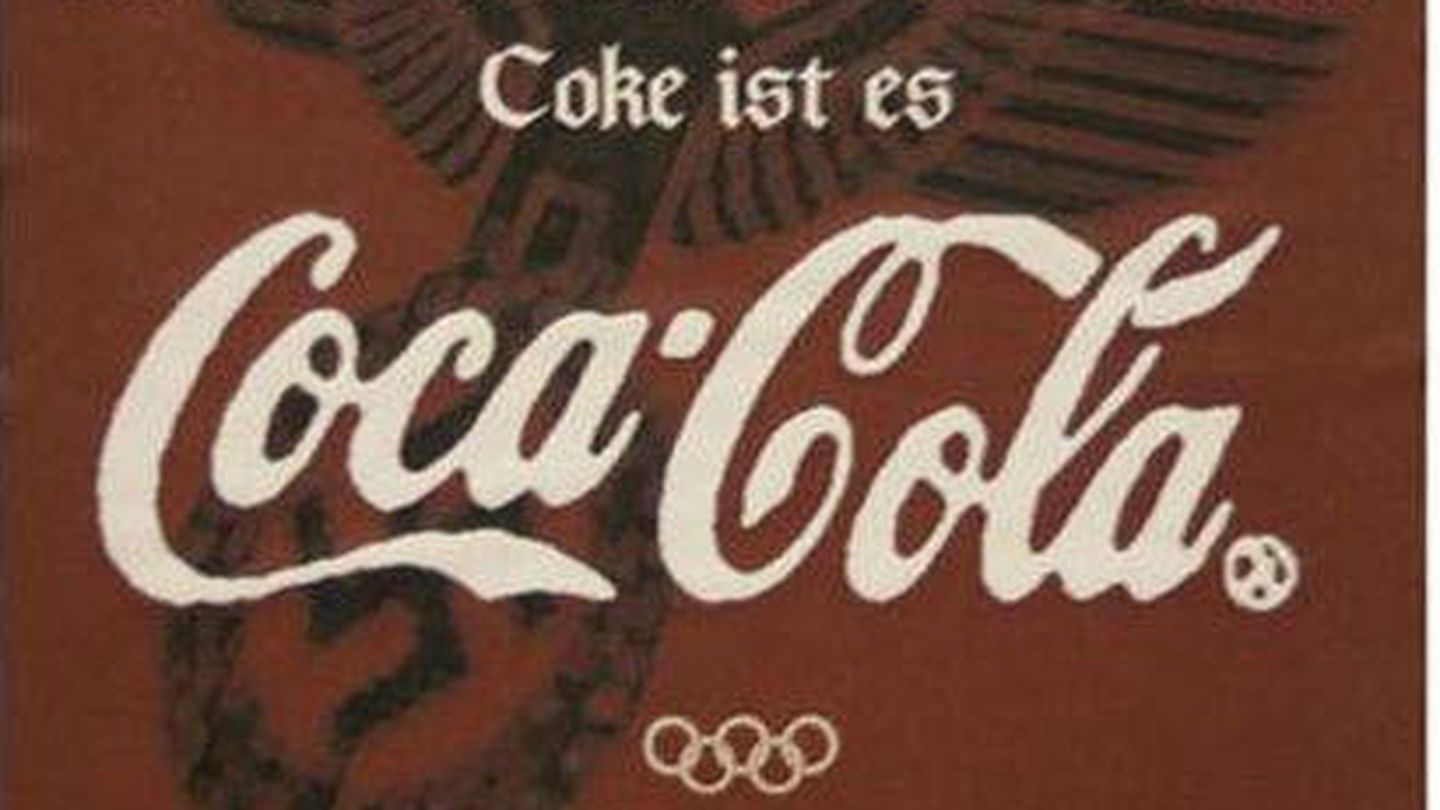 Anuncio de Coca Cola en las Olimpiadas de Berlín 1936.