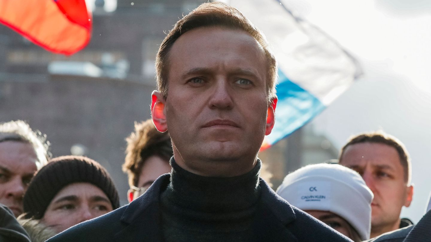 Navalni, durante una marcha opositora en Moscú. (Reuters)