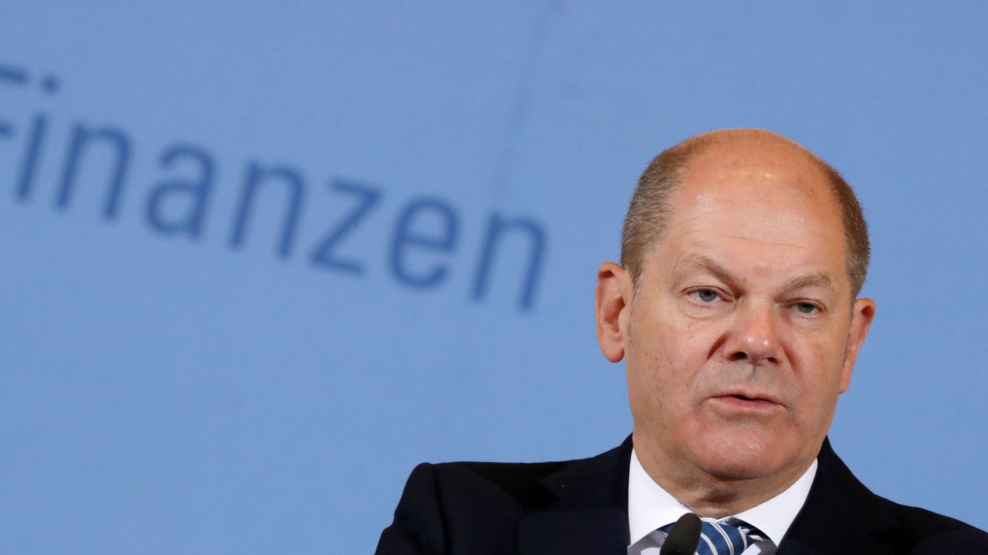 German Finance Minister Olaf Scholz holds a news conference on tax revenues in Berlin, Germany, October 30, 2019. REUTERS Fabrizio Bensch