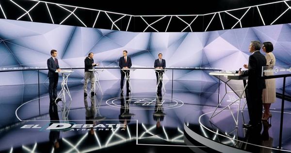 Foto: Imagen del debate electoral en Atresmedia. (Atresmedia TV)