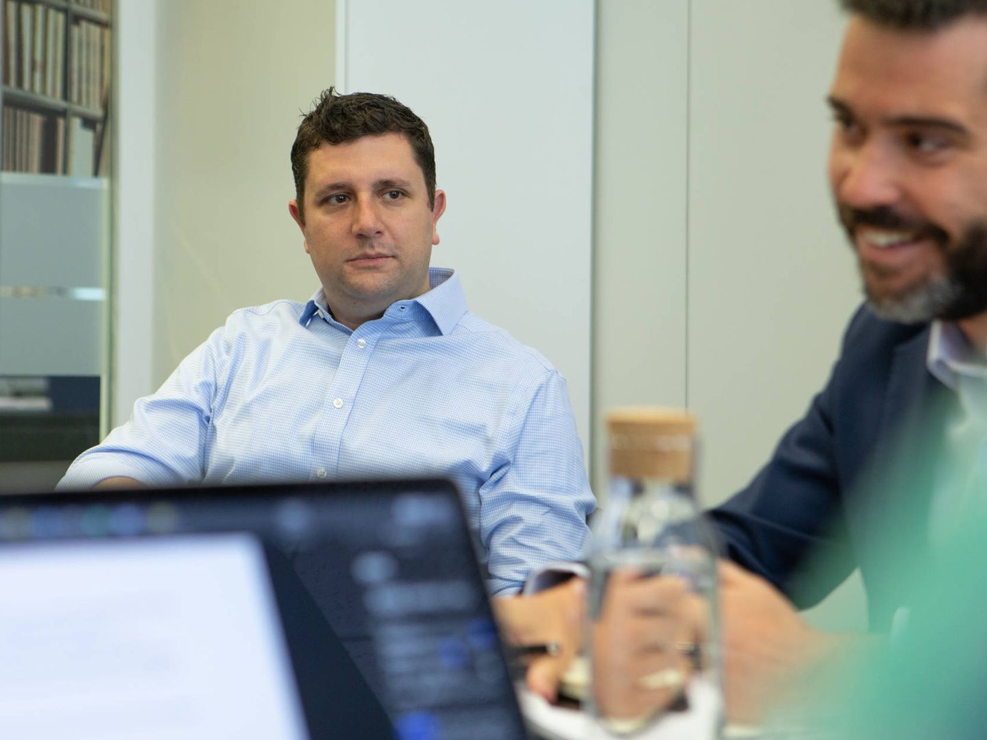 Manuel Silva, socio y responsable de Inversiones de Santander InnoVentures, y Diego Díaz, responsable del Programa Start-Ups de Iberdrola.