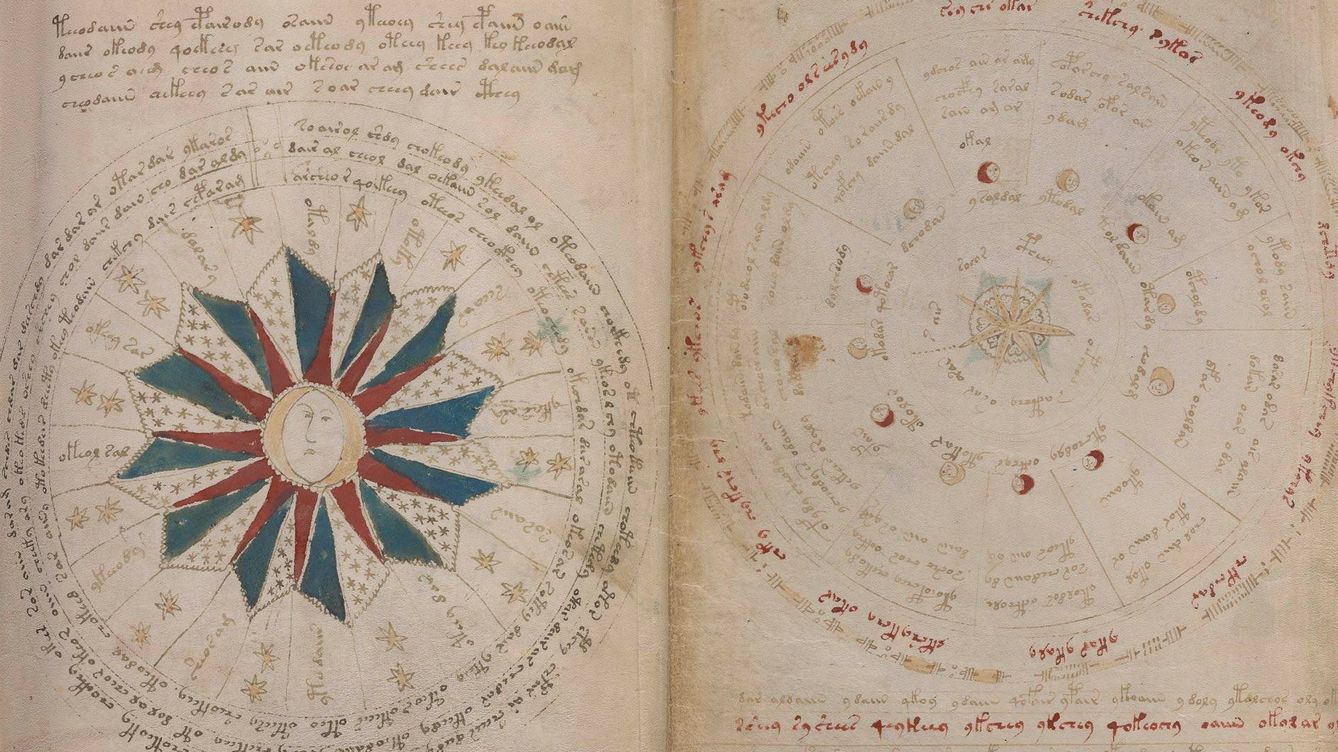 Foto: Una página del manuscrito Voynich. (Yale University)