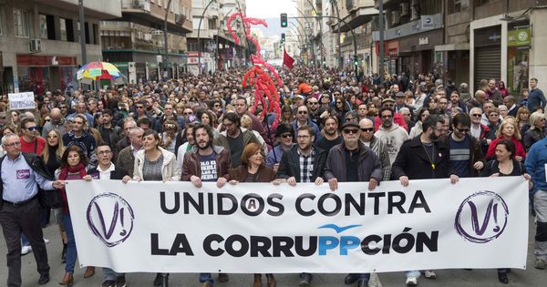 Foto: Manifestación contra la corrupción en Murcia. (EFE)