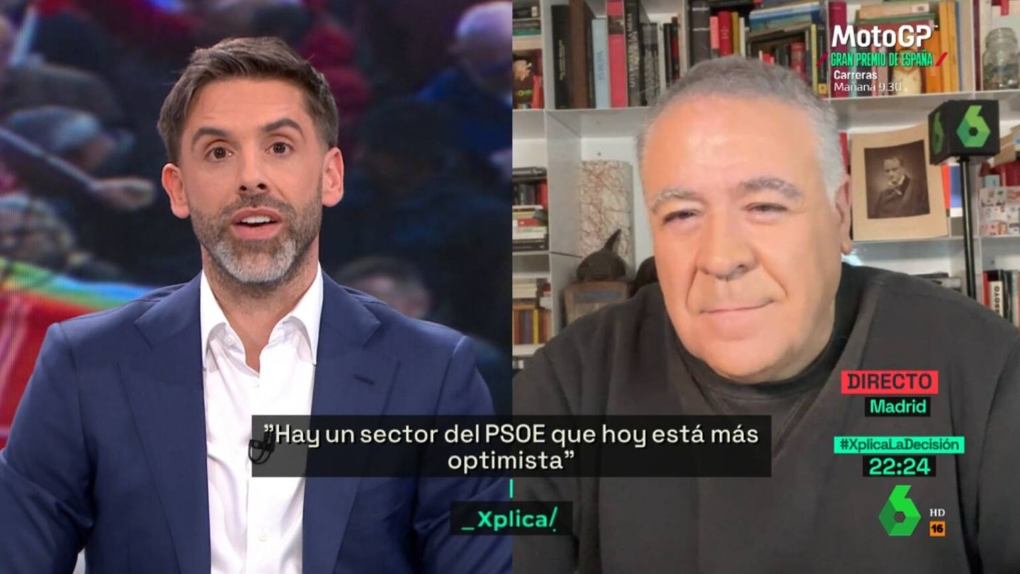 José Yélamo y Antonio García Ferreras, en 'La Sexta Xplica'. (Atresmedia)