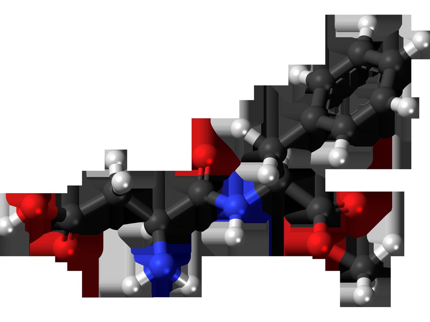 Molécula de aspartamo. (EC)