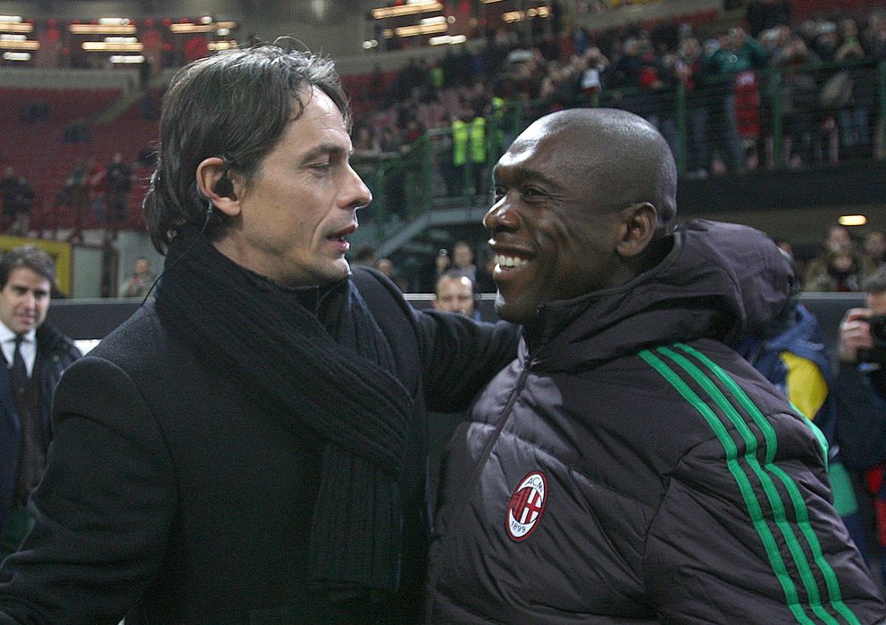 Foto: Pippo Inzaghi sustituirá a su excompañero Clarence Seedorf en el banquillo del Milan.