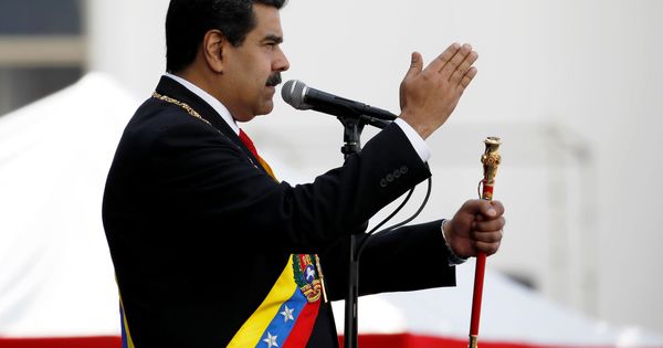 Foto: El presidente de Venezuela, Nicolás Maduro, en su toma de posesión esta semana. (EFE)