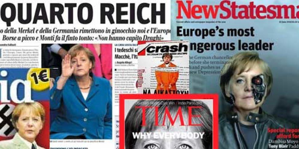 Foto: La dañada imagen de Merkel, “la líder más peligrosa desde Hitler”