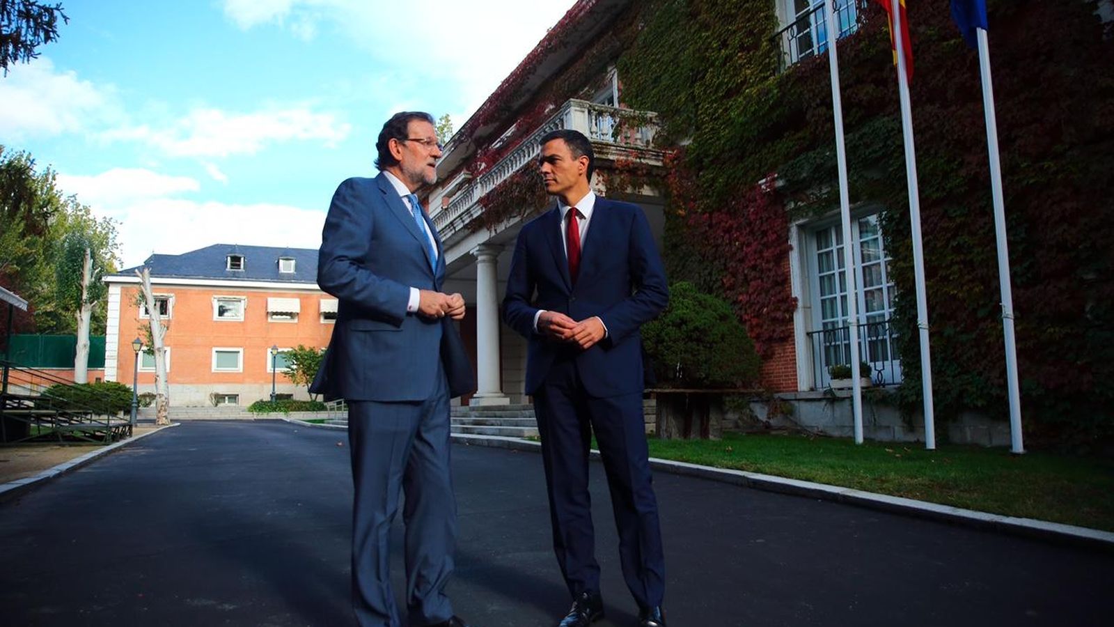 Foto: Mariano Rajoy y Pedro Sánchez, en el Palacio de la Moncloa.