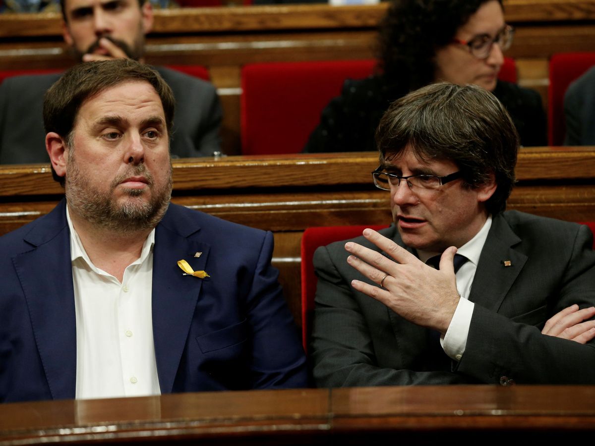 Foto: Oriol Junqueras (i) y Carles Puigdemont. (Reuters)