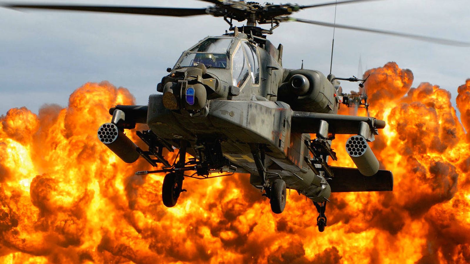 Foto: El helicóptero Apache