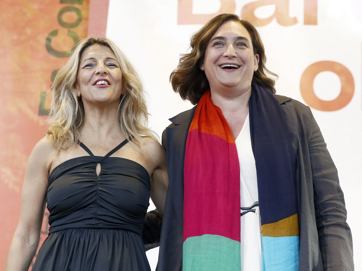 Foto: Yolanda Díaz con Ada Colau en un acto. (EFE/Andreu Dalmau)