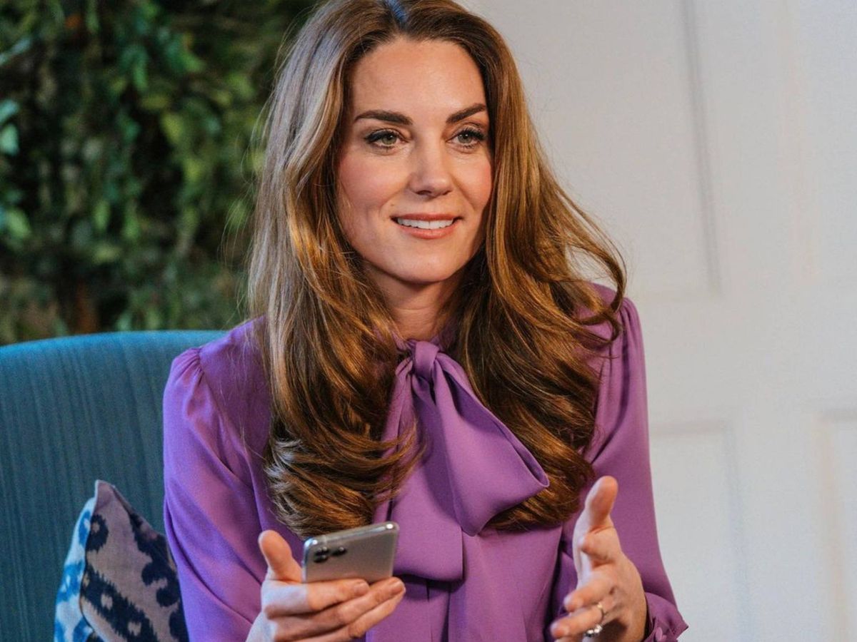 Foto: Kate Middleton, con la blusa en cuestión. (Instagram @kensingtonroyal)