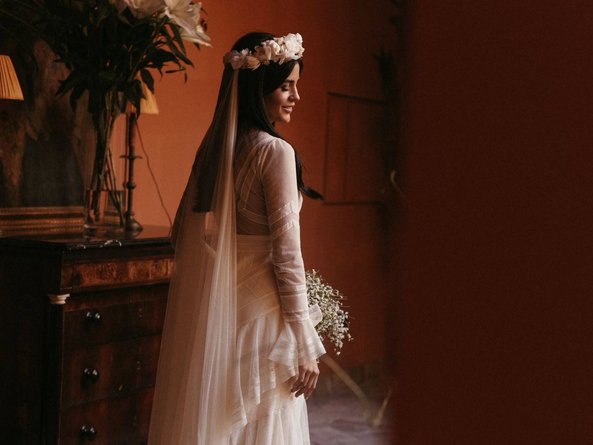 Foto: El vestido de novia de Cuca firmado por Teresa Helbig. (KunyDiamonds Wedding)