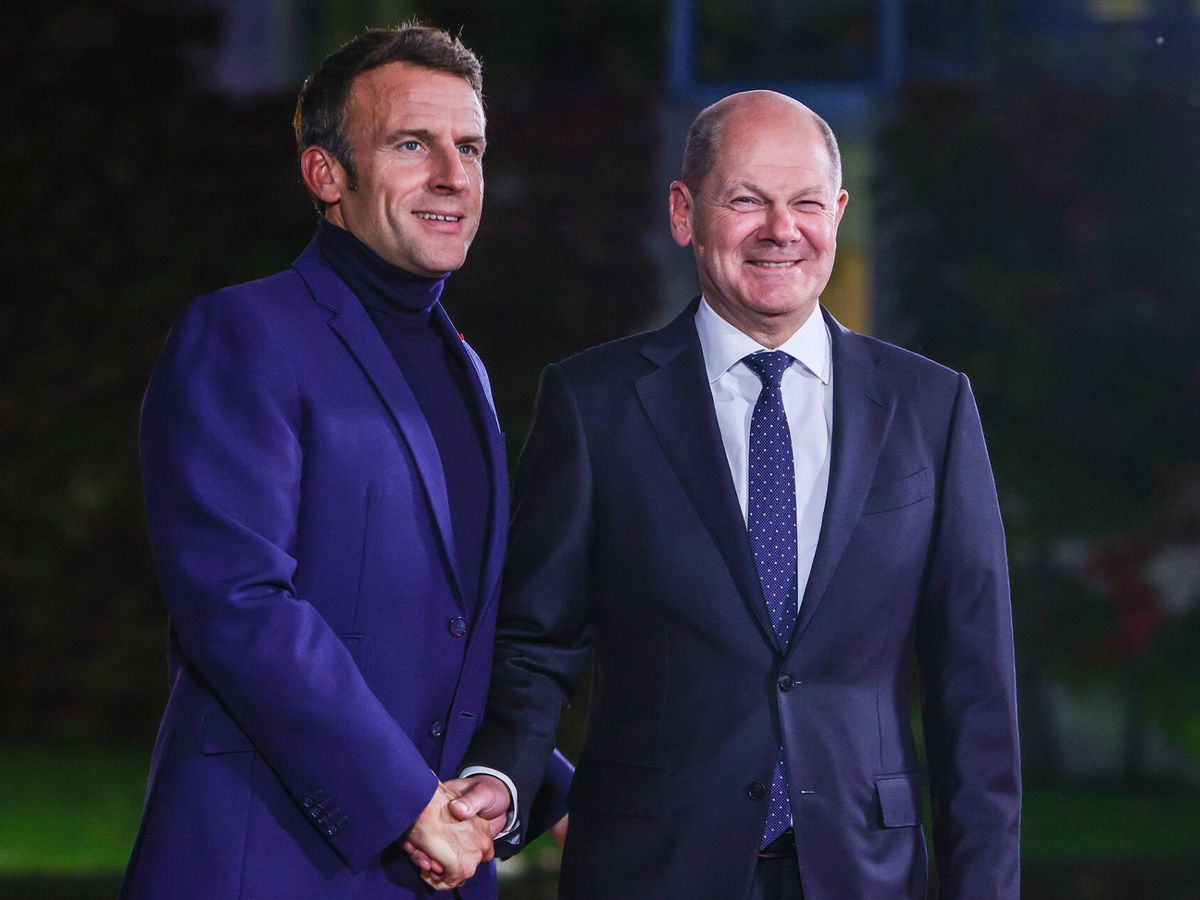Foto: El presidente francés, Emmanuel Macron, y el canciller alemán, Olaf Scholz, en una imagen de archivo. (Getty/Omer Messinger)