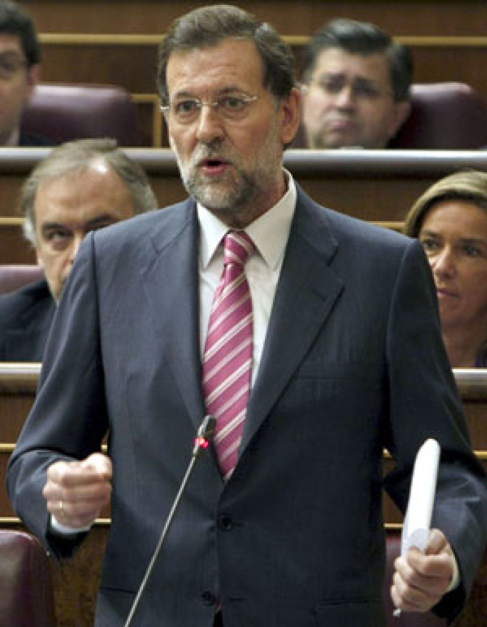 Foto: Rajoy, encantado con el 'azafato' Andrés Pajares