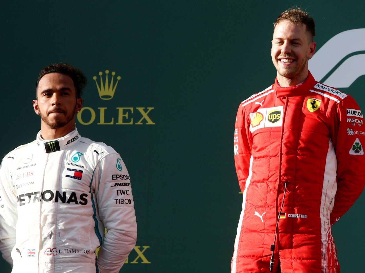 El Melbourne, la estrategia le dio la victoria a Sebastian Vettel, que salió por detrás de Lewis Hamilton. (Reuters)