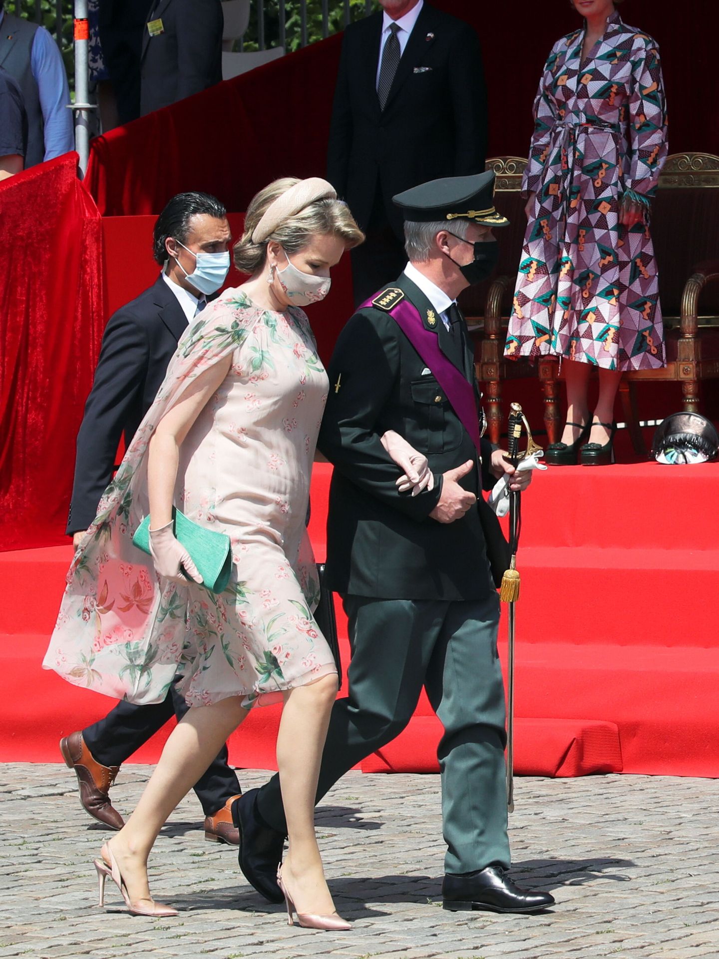 Los reyes Felipe y Matilde, durante las celebraciones del Día Nacional. (Reuters/Yves Herman)