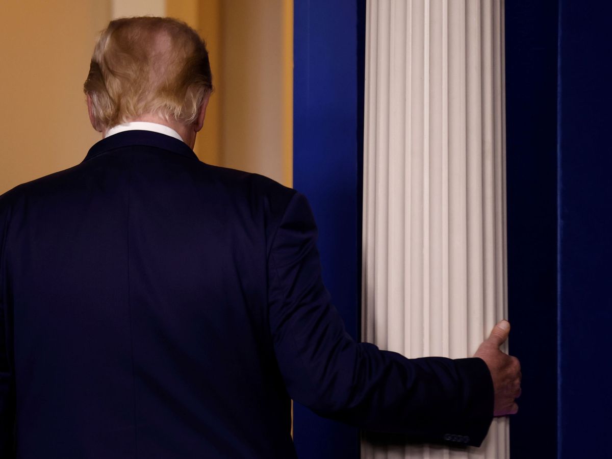 Foto: La espalda del presidente de EEUU, Donald Trump. (Reuters)