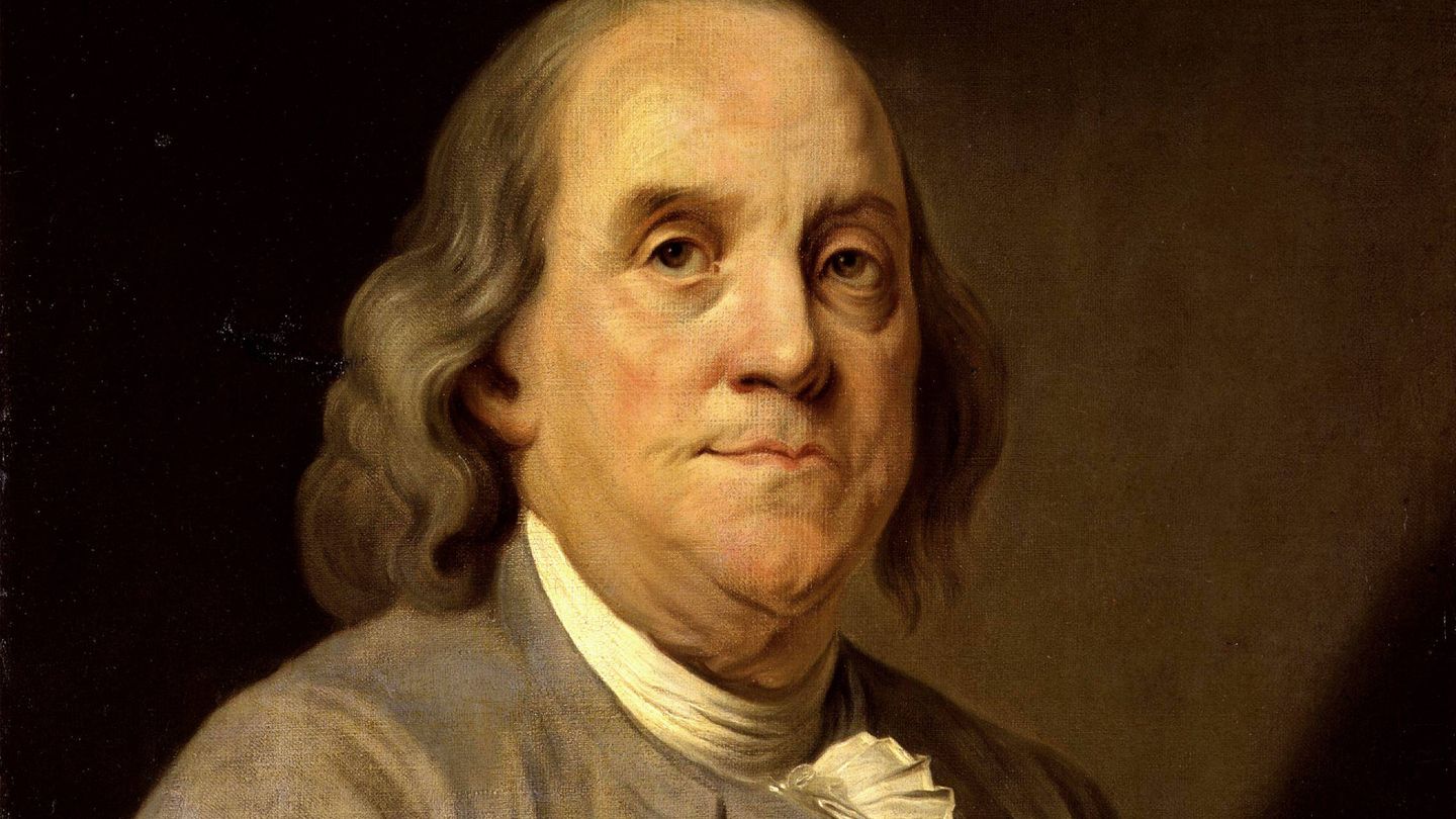 Benjamin Franklin por Joseph Duplessis.