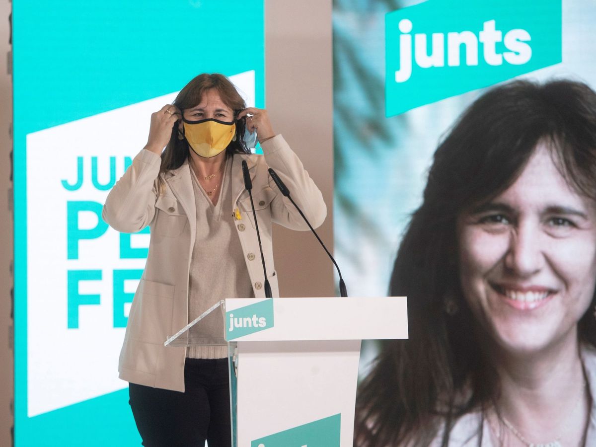 Foto: La candidata de JxCAT a la presidencia de la Generalitat, Laura Borràs. (EFE)