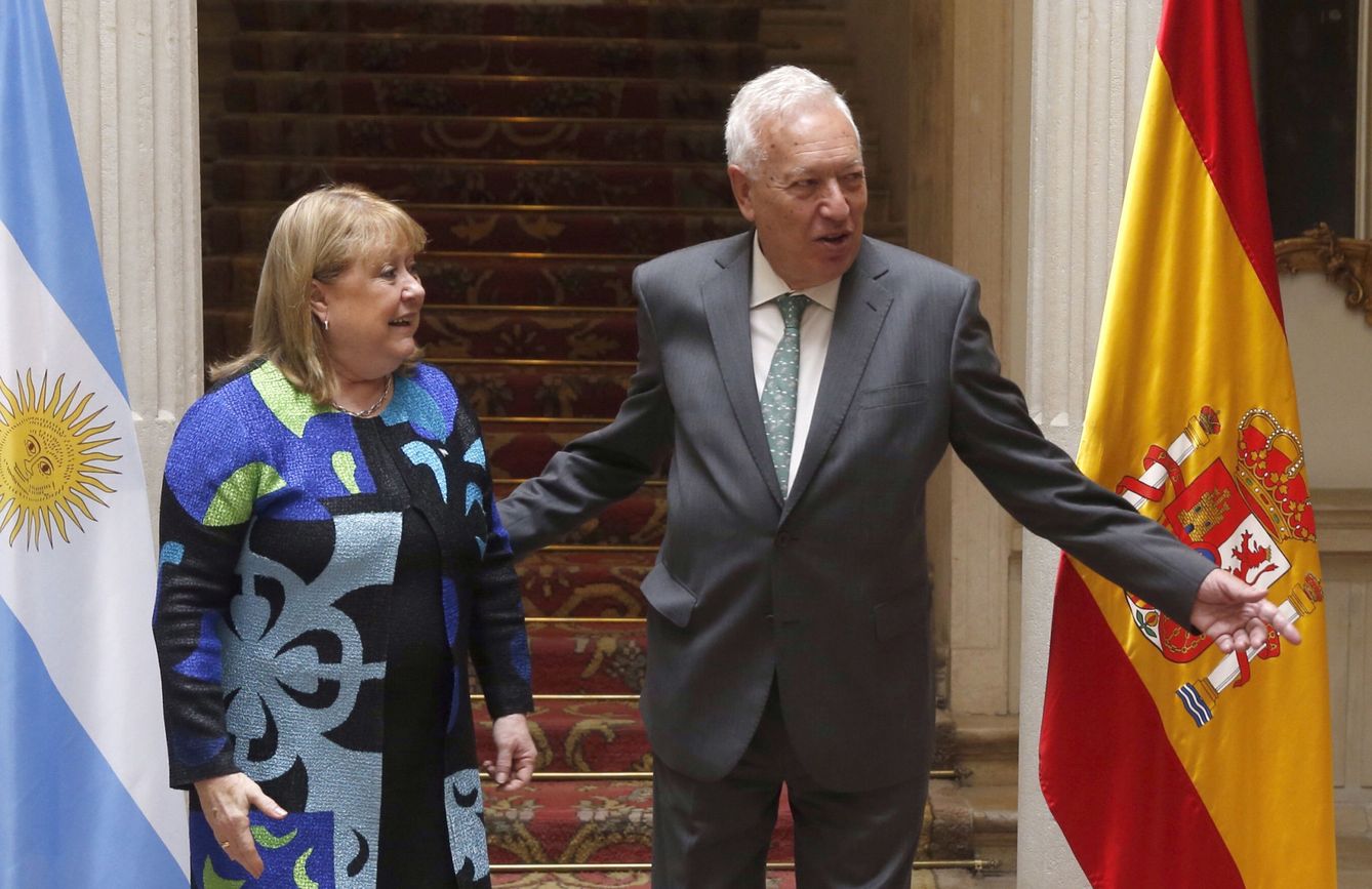 El Ministro español José Manuel García-Margallo con Malcorra en Madrid (EFE) 