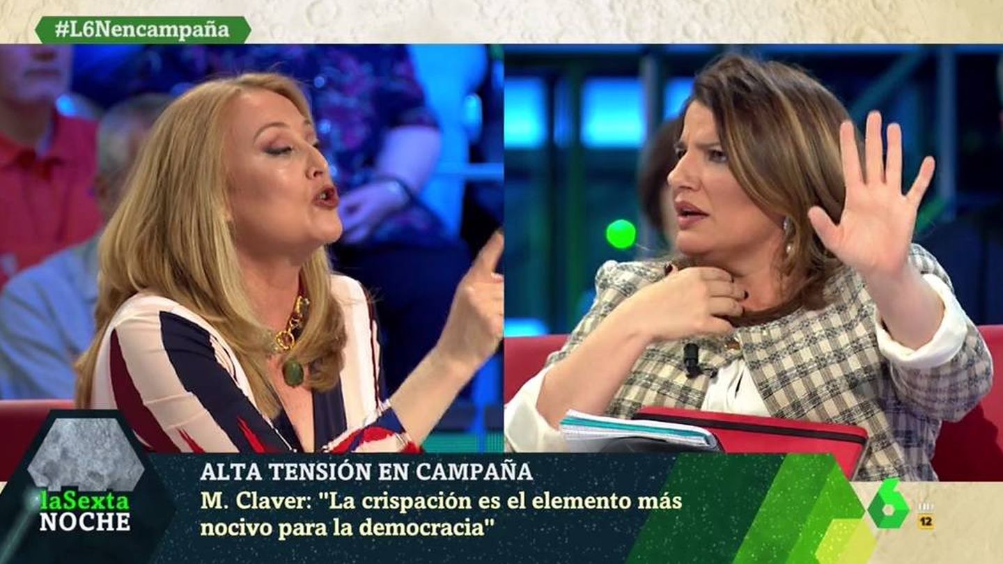 Beni y Claver discuten en La Sexta. (Atresmedia).