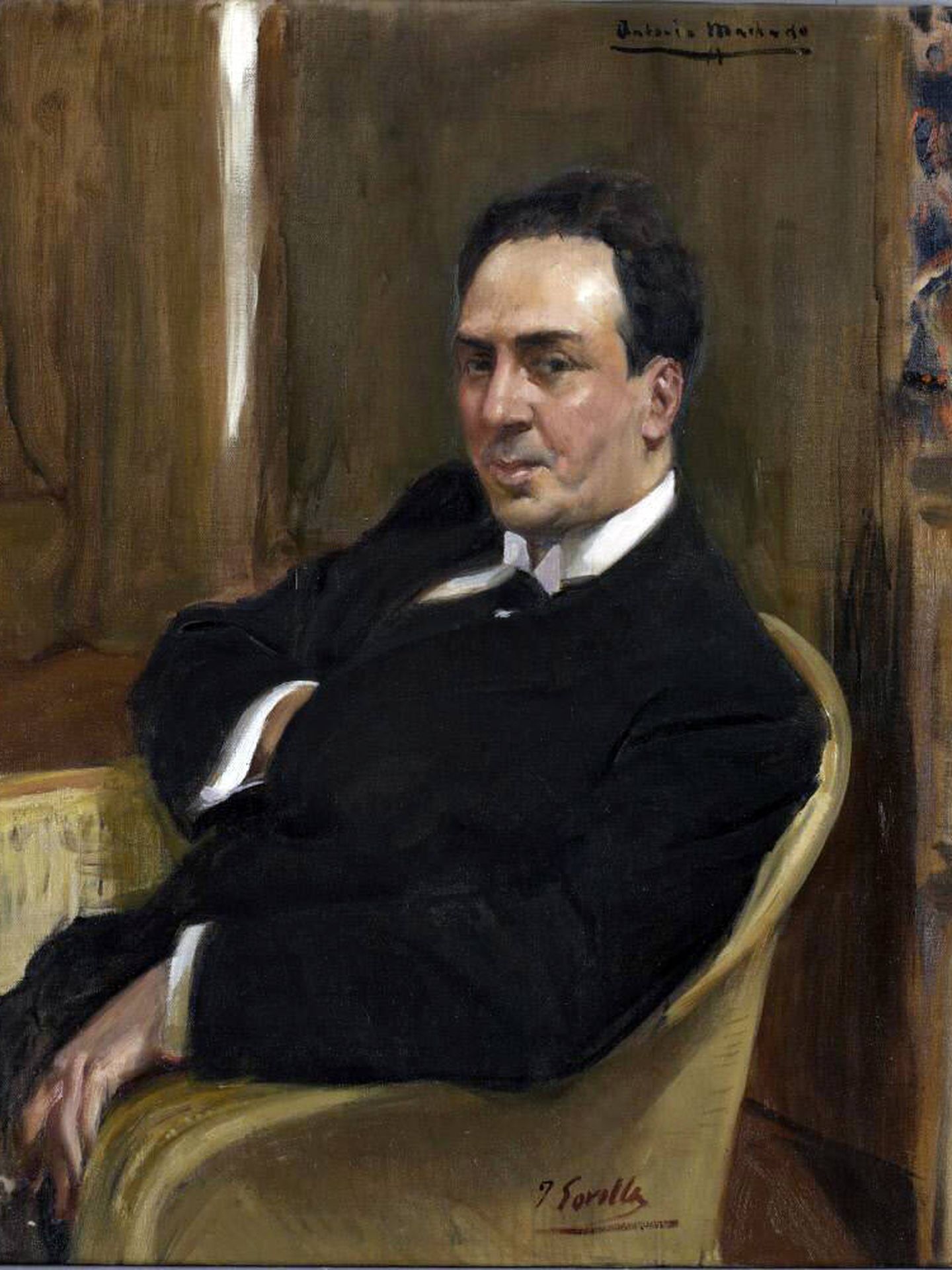 El famoso retrato de Antonio Machado que le pintó Joaquín Sorolla 