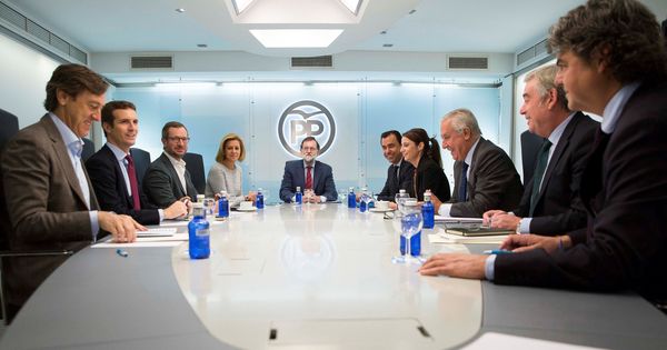 Foto: El presidente del Gobierno, Mariano Rajoy, durante una reunión del comité de dirección del PP. (EFE)