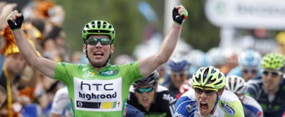 Foto: Cavendish firma su cuarto triunfo de etapa y Contador sigue séptimo a cuatro minutos de la cabeza