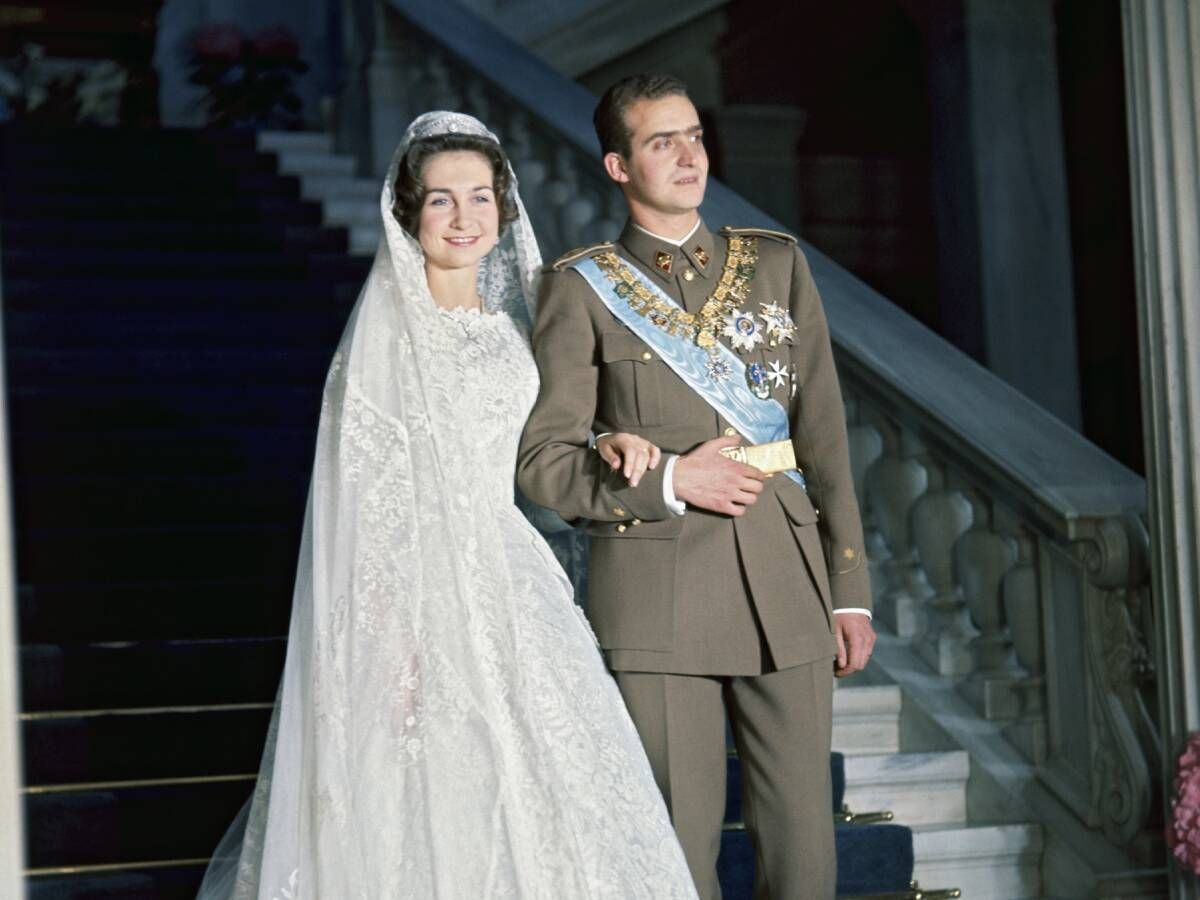 Foto: Boda del rey Juan Carlos y la reina Sofía. (Getty)