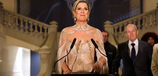 Post de Máxima de Holanda triunfa estrenando un vestido de gala para su encuentro con Brigitte Macron 