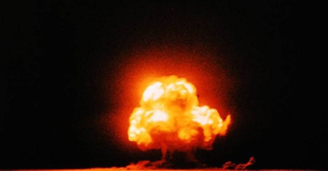 La bomba 'Trinity', la primera explosión nuclear. (Wikipedia)