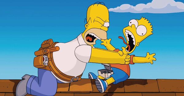Foto: Homer y Bart Simpson. (Fox)