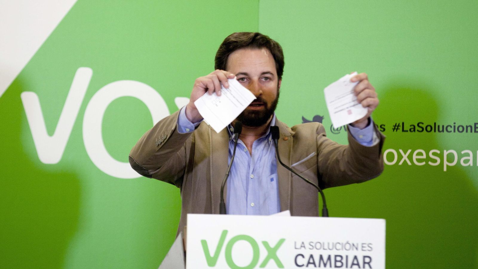 Foto: El secretario general de Vox, Santiago Abascal. (Efe)