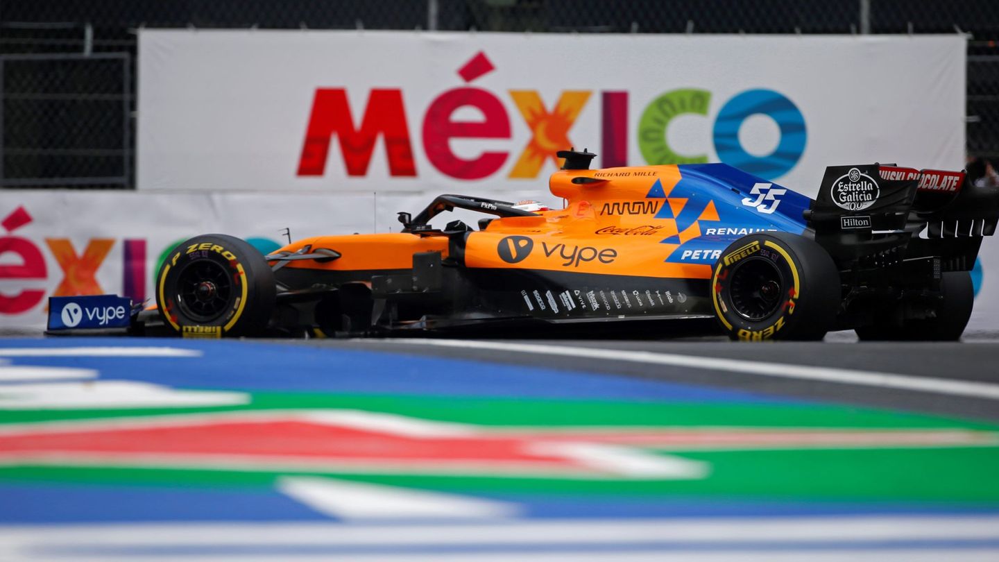 Carlos Sainz, durante la sesión de clasificación del GP de México. (Reuters)