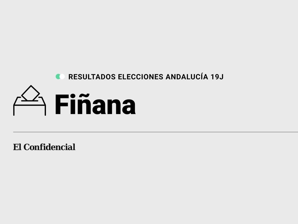 Foto: Resultados en Fiñana, Almería, de las elecciones de Andalucía 2022 este 19-J (C.C./Diseño EC)