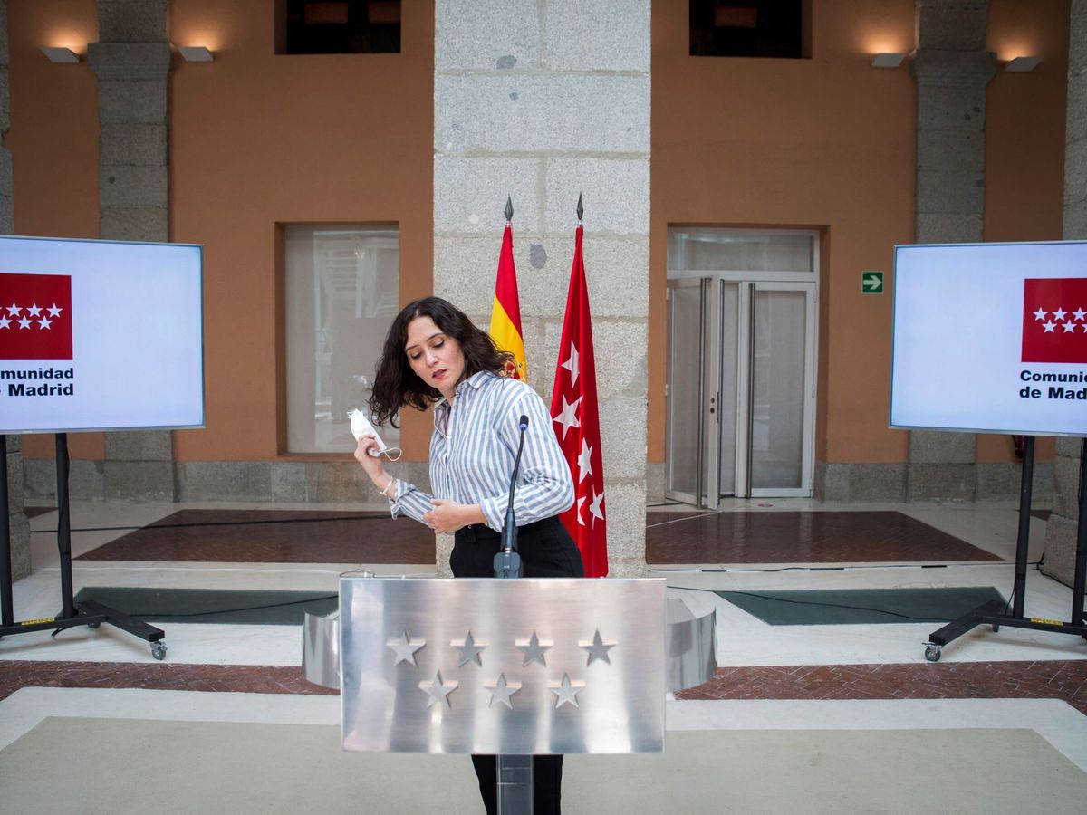 Foto: La presidenta en funciones de la Comunidad de Madrid, Isabel Díaz Ayuso. (EFE)