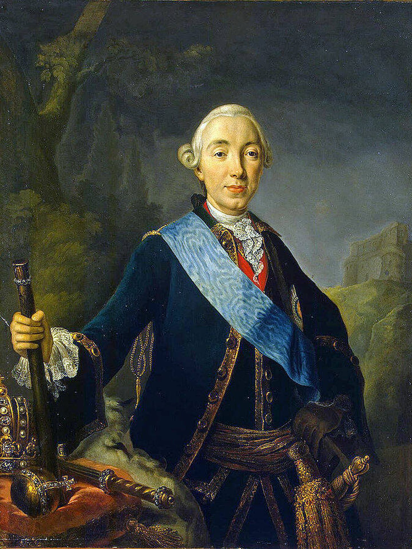 Retrato de Pedro III de Rusia por Lucas Conrad Pfandzelt. (Museo Hermitage)