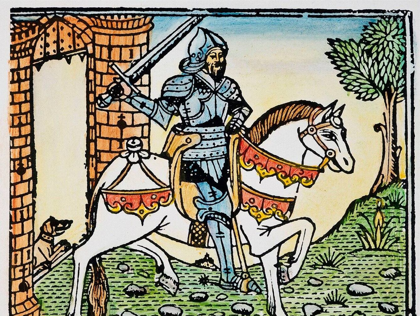 El Cid, representado durante la toma de Valencia. (Cordon Press)