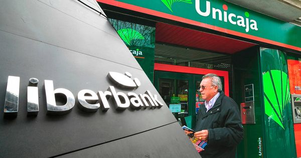 Foto: Oficinas de Liberbank y Unicaja.