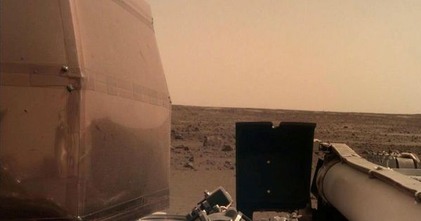 Foto: La sonda InSight, en la superficie de Marte (Foto: NASA)