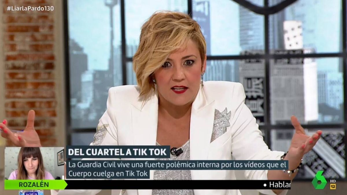 El zasca de Cristina Pardo a los guardias civiles que critican la cuenta de Tik Tok