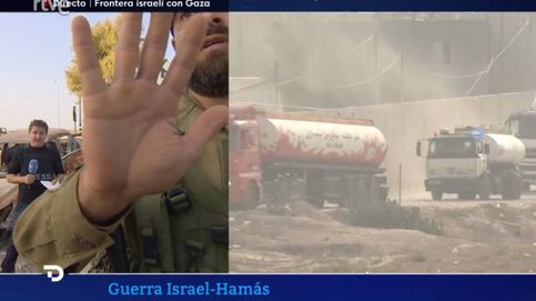 Un soldado israelí corta la conexión de un corresponsal del 'Telediario' de TVE