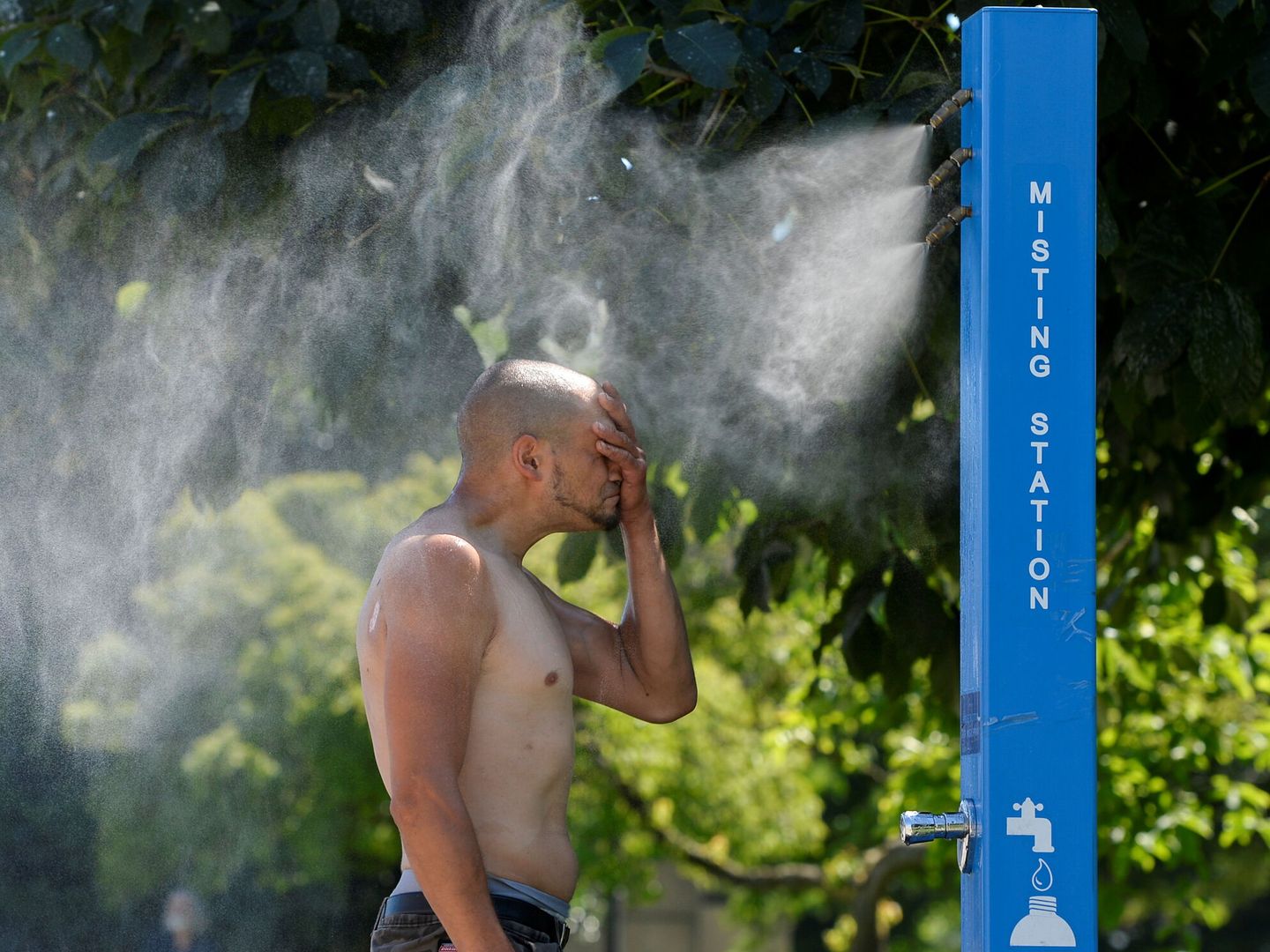 Ola de calor en el suroeste de Canadá, en la Columbia Británica. Foto: Reuters