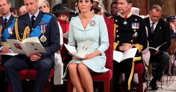 Foto: Kate, en una imagen el día de las Fuerzas Armadas Reales. (Getty)