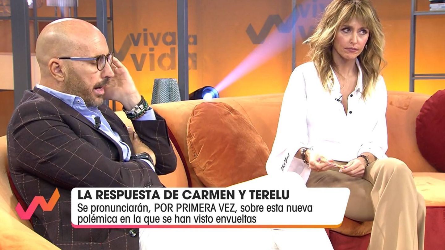 Diego Arrabal, el sábado con Emma García. (Mediaset)