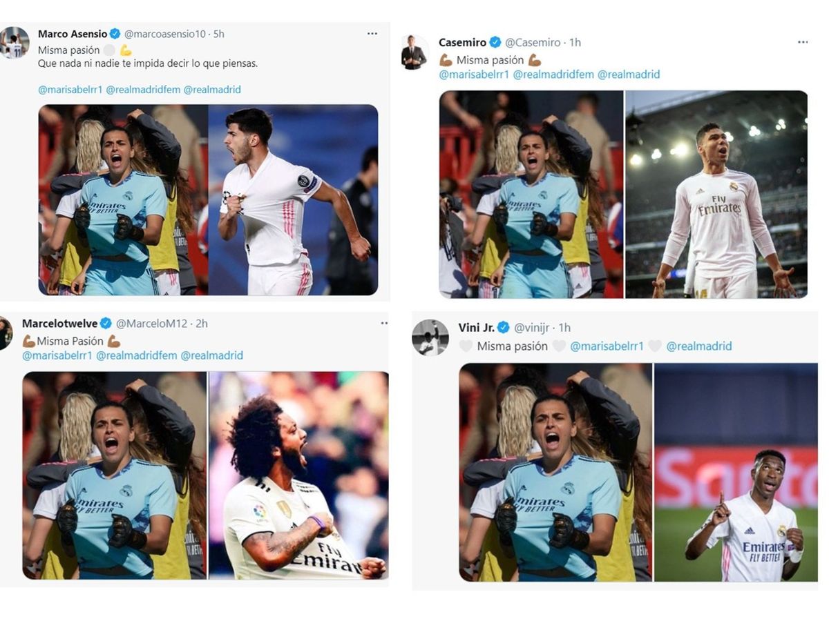 Foto: Asensio, Marcelo, Vinícius o el Barça... El fútbol se vuelca con Misa. (EFE)