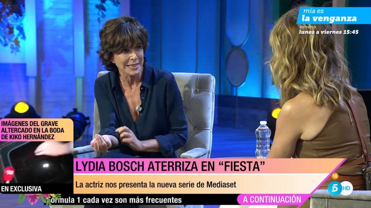 Lydia Bosch junto a Emma García. (Mediaset)